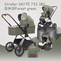Коляска 3в1 Skyte 733 Luxmom forest green